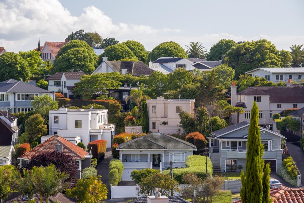 Houses on a hillside